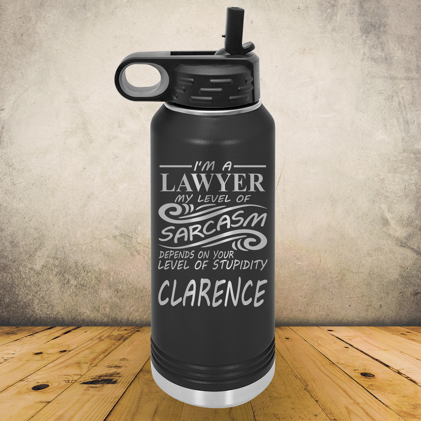 Personalized Lawyer Water Bottle 20/32oz Custom Laser Engraved Tumbler