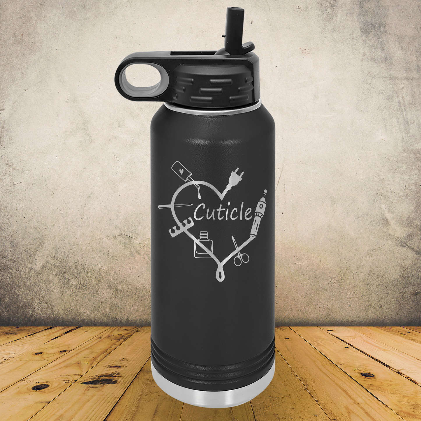 Personalized Manicurist Water Bottle 20/32oz Custom Laser Engraved Tumbler