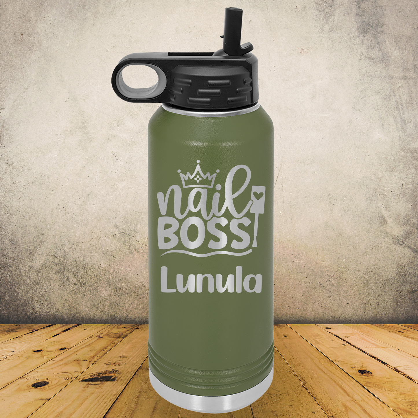 Personalized Manicurist Water Bottle 20/32oz Custom Laser Engraved Tumbler