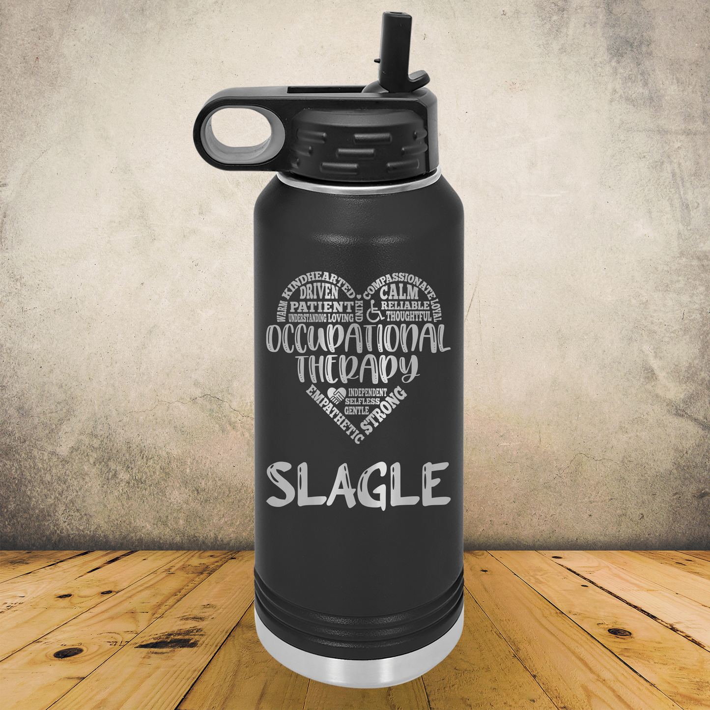 Personalized Occupational Therapist Water Bottle 20/32oz Custom Laser Engraved Tumbler