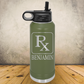 Personalized Pharmacist Water Bottle 20oz or 32oz Stainless Steel Tumbler, Custom Laser Engraved Pharmacy Gift, Pharmacist Appreciation Gift, Custom Insulated Travel Mug for RPh, Pharmacy Technician