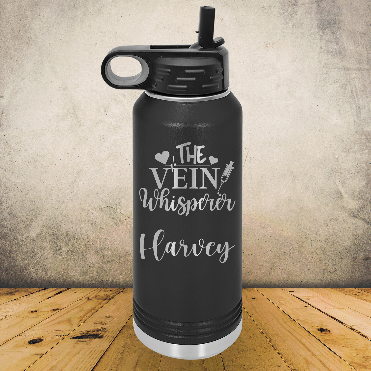 Personalized Phlebotomist Water Bottle 20/30oz Custom Laser Engraved Tumbler