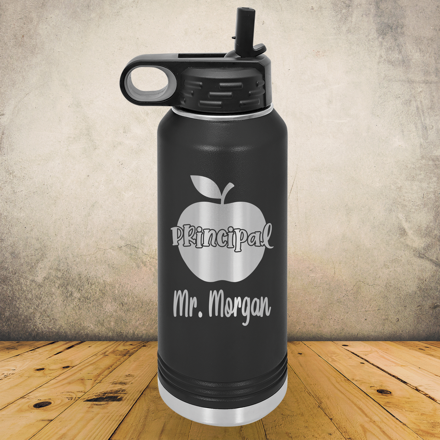 Personalized Laser Engraved Water Bottle 20/32oz Principal, Academic Director, School Administrator, Back to School, End of School Year or Retirement Gift