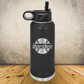 Personalized Baseball Split Monogram Water Bottle - Laser Engraved