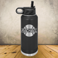 Personalized Tennis Split Monogram Water Bottle - Laser Engraved