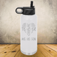 Personalized Laser Engraved Water Bottle 20/32oz Teacher Appreciation or Back to School Gift