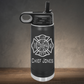 Personalized Firefighter Chief Water Bottle - Laser Engraved
