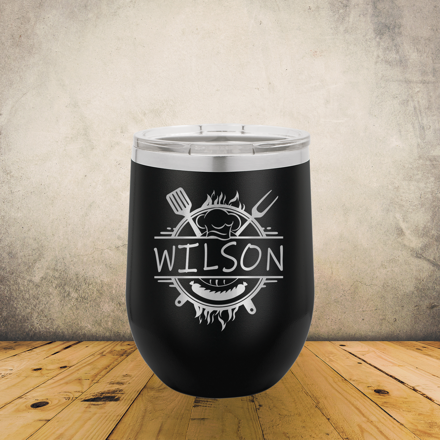 Personalized Chef Wine Tumbler 12oz Custom Laser Engraved Cup