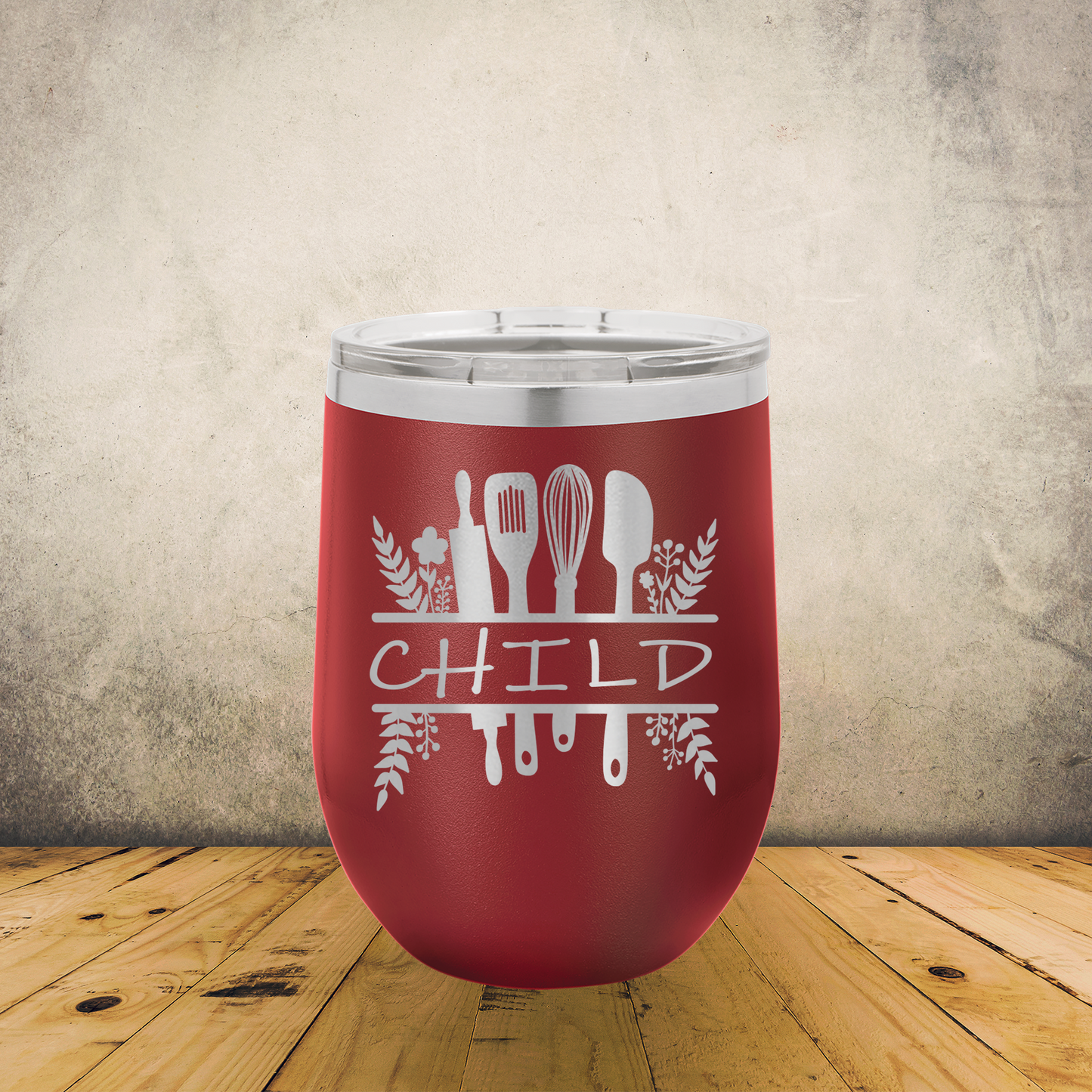 Personalized Chef Wine Tumbler 12oz Custom Laser Engraved Cup
