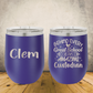 Personalized Laser Engraved Wine Tumbler for Janitor Appreciation, School Custodian, End of the School Year Thank You Gift
