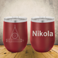 Personalized Engineer Wine Tumbler 12oz Stainless Steel Laser Engraved Cup, Custom for Engineers, Engineering Gift