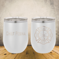 Personalized Laser Engraved Wine Tumbler 12oz for Firefighter Battalion Chief