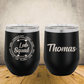 Personalized Lab Tech Wine Tumbler, Custom 12oz Laboratory Technician Laser Engraved Stainless Steel Cup