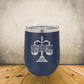 Personalized Lawyer Wine Tumbler 12oz Custom Laser Engraved Cup