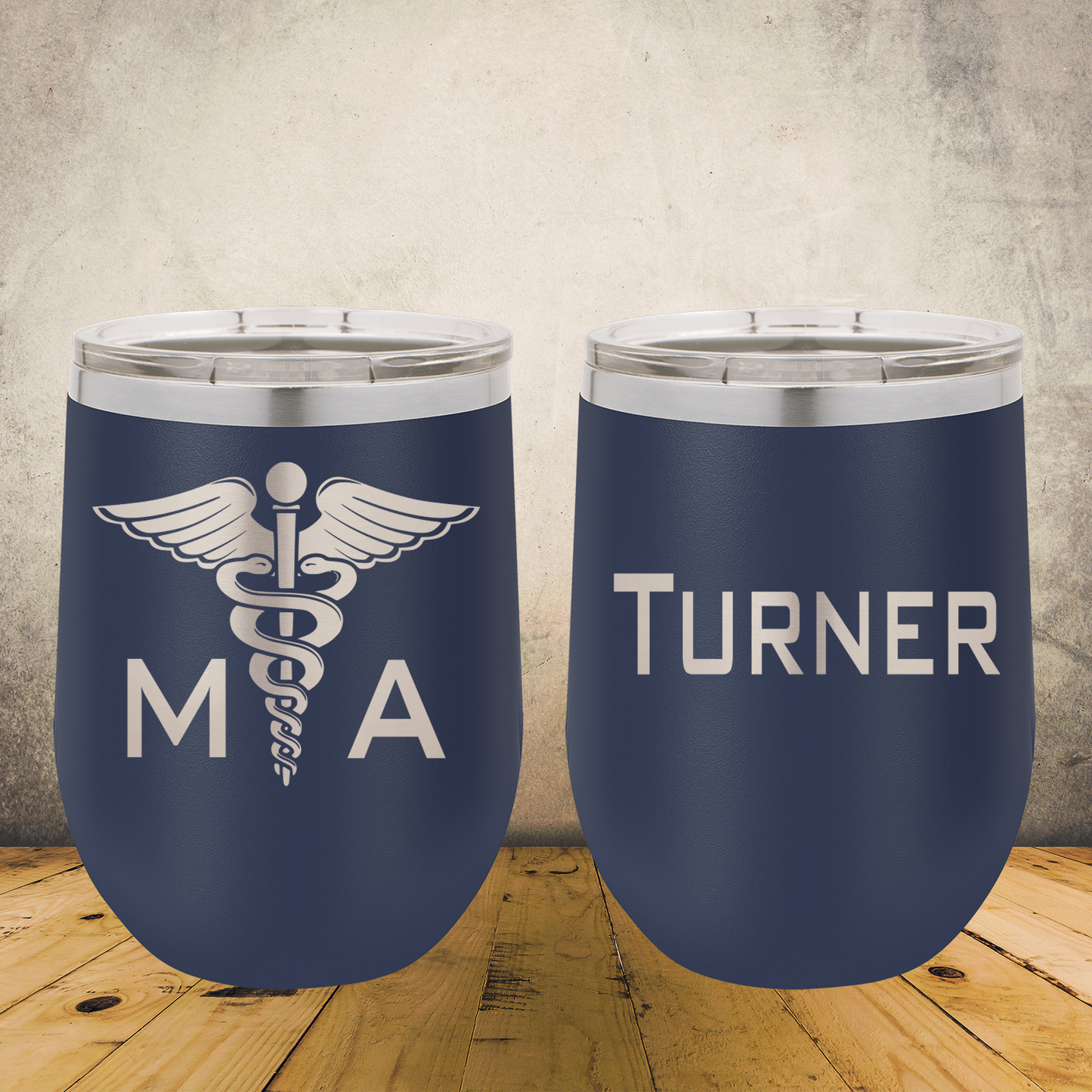 Personalized Medical Assistant Wine Tumbler 12oz Stainless Steel Cup, Custom Laser Engraved CMA Gift, Medical Assistant Appreciation