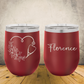 Personalized Nurse Wine Tumbler, Custom 12oz Laser Engraved Stainless Steel Cup for Nursing School Graduation Gift