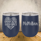 Personalized Physical Therapist Wine Tumbler 12oz Custom Laser Engraved Cup