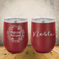 Personalized Physical Therapist Wine Tumbler 12oz Custom Laser Engraved Cup
