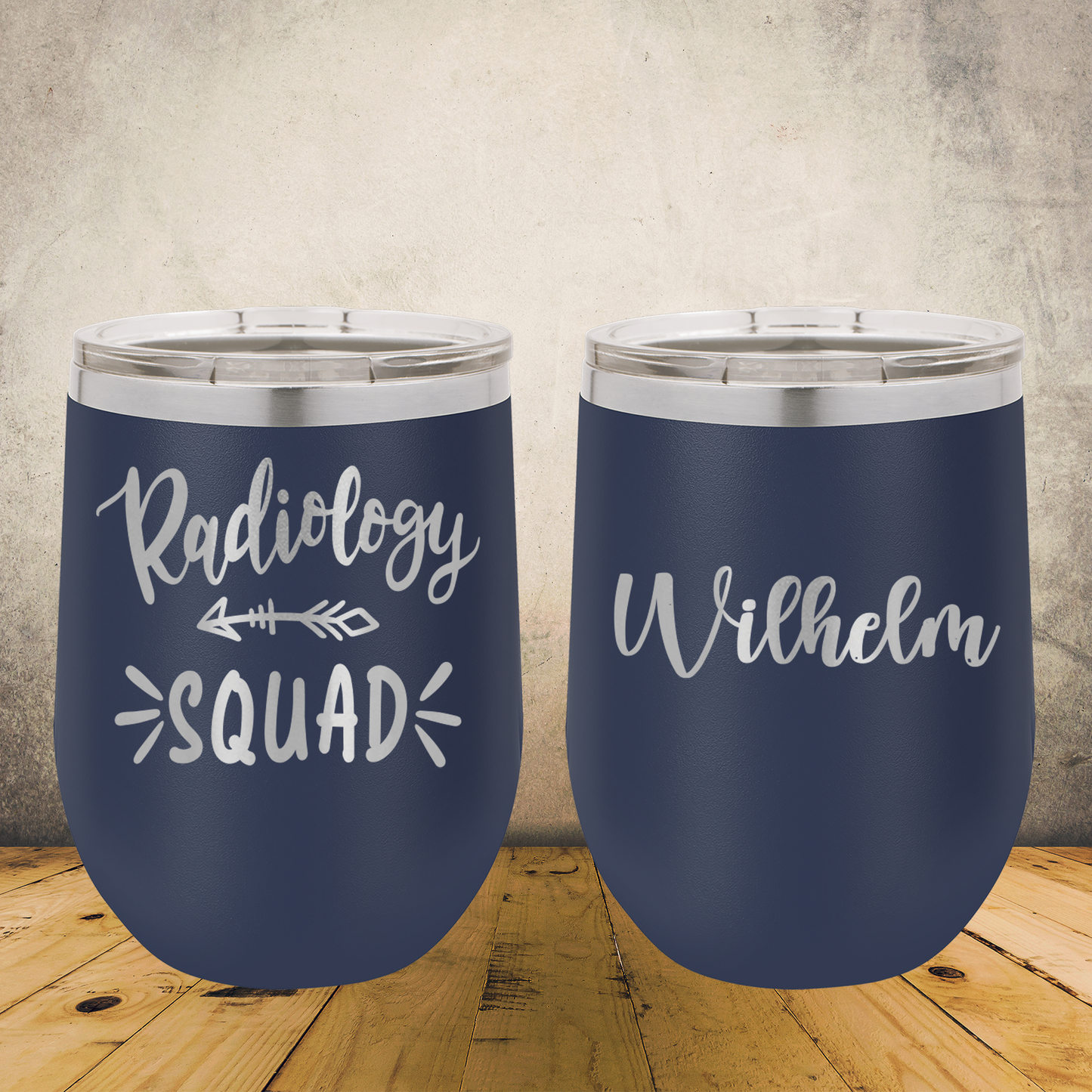 Personalized Radiology Wine Tumbler 12oz Custom Laser Engraved Cup