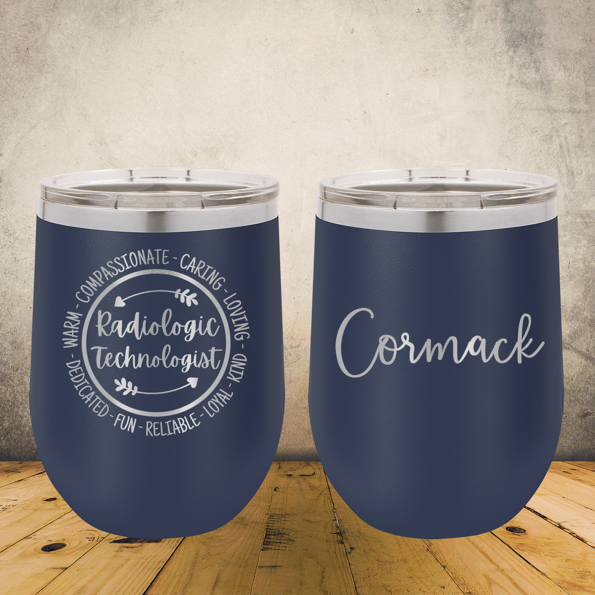 Personalized Radiology Wine Tumbler 12oz Custom Laser Engraved Cup