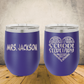 Personalized Laser Engraved Wine Tumbler for School Office Clerical, Secretary Appreciation Gift, Administrative Assistant Present, Office Managers, End of School Year Gift
