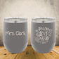 Personalized Laser Engraved Wine Tumbler 12oz Teacher Appreciation or Back to School Gift