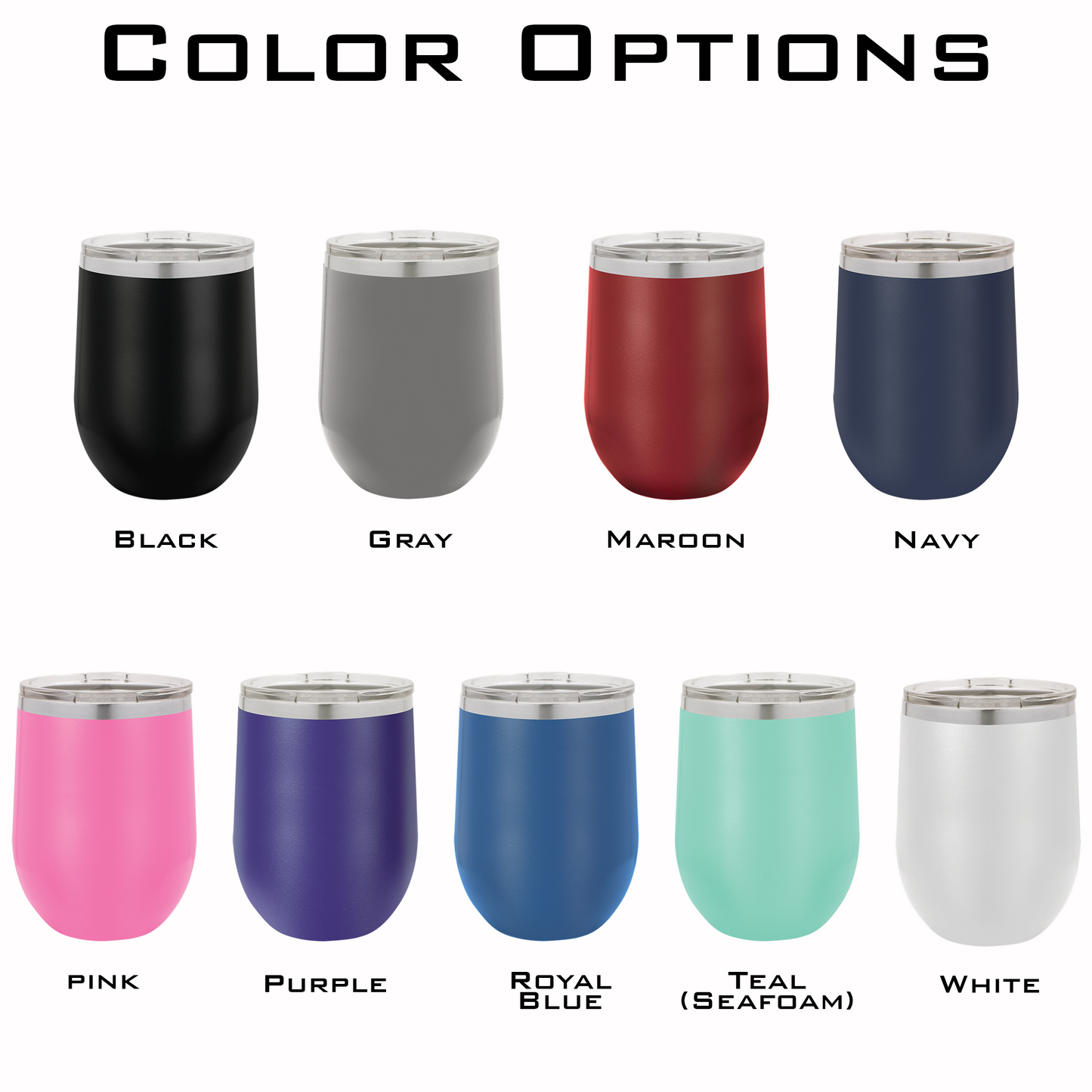 Personalized Laser Engraved Wine Tumbler 12oz Teacher Appreciation or Back to School Gift