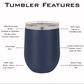 Personalized Laser Engraved Wine Tumbler 12oz Teacher Appreciation or Back to School Gift