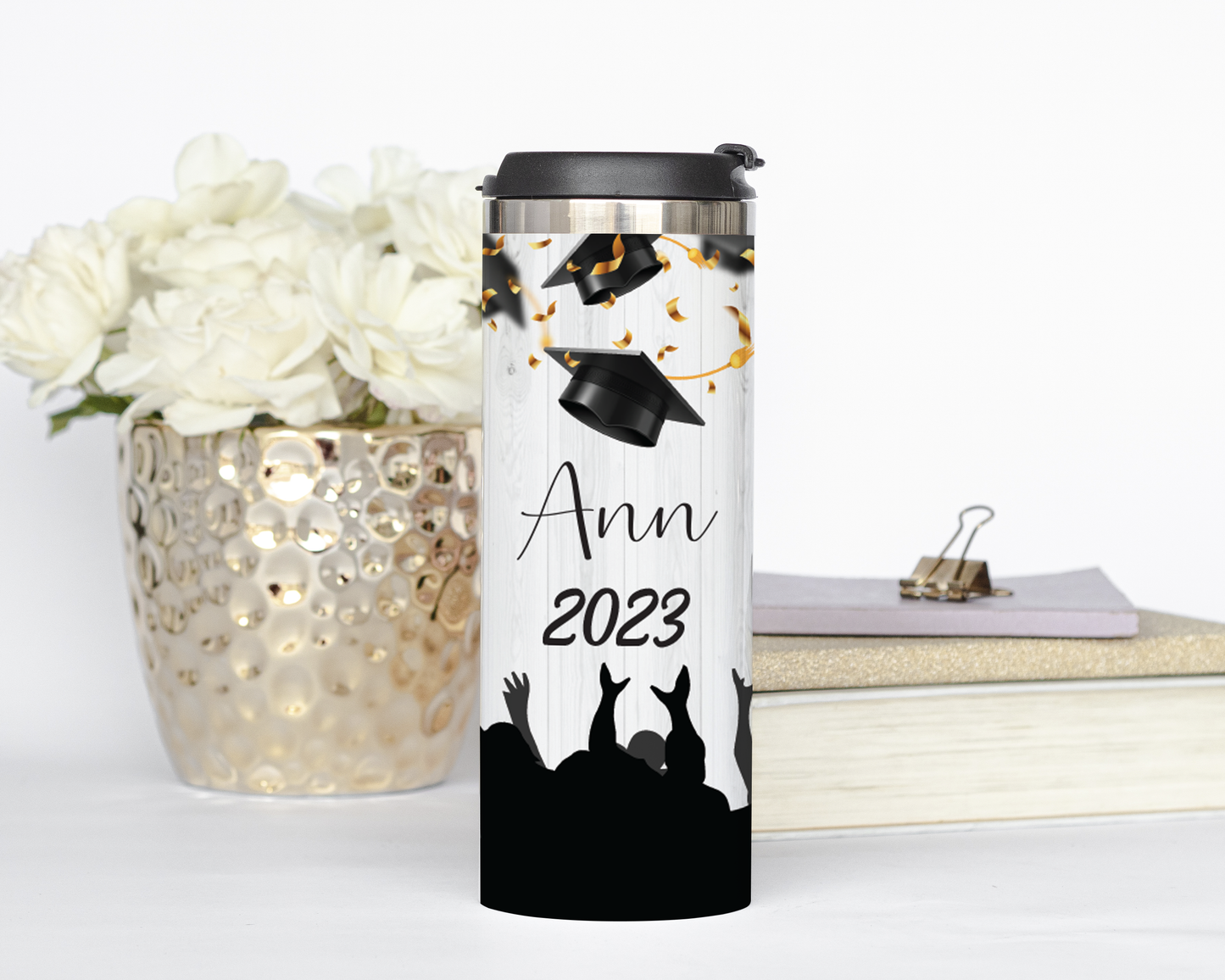 Personalized Graduation Cap Tumbler - Sublimated