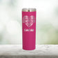 Personalized Counselor Heart Skinny Tumbler - Laser Engraved