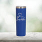 Personalized Stethoscope Heart Nurse Skinny Tumbler - Laser Engraved