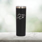 Personalized Split Stethoscope Heart Nurse Skinny Tumbler - Laser Engraved