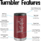 Personalized Horizontal Name Skinny Can Cooler - Laser Engraved