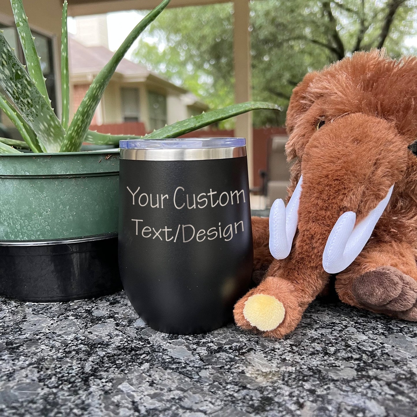 Personalized Teacher Apple Wine Tumbler - Laser Engraved