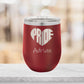 Personalized Pride Heart Wine Tumbler - Laser Engraved