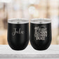 Personalize Day Drinking at the Cabin is my Happy Place Vacation Wine Tumbler - Laser Engraved