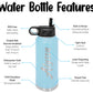 Personalized Vertical Name Water Bottle - Laser Engraved