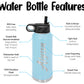 Personalized Teacher Apple Water Bottle - Laser Engraved