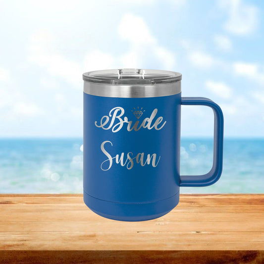 Personalized Bridesmaid Coffee Mug Tumbler - Laser Engraved