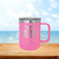 Personalized Floral Best Mom Ever Coffee Mug Tumbler - Laser Engraved