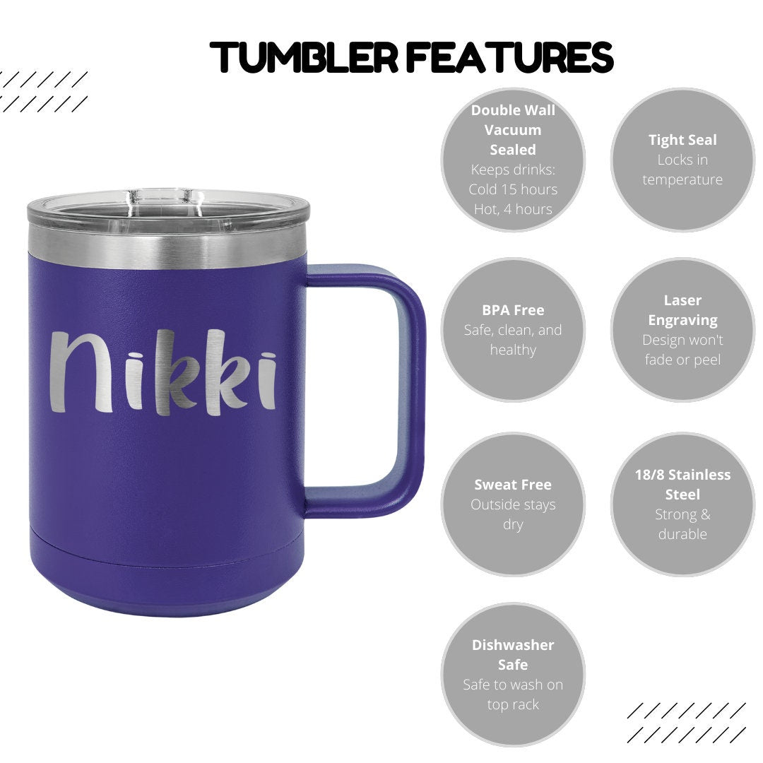 Personalized Graduation Cap Coffee Mug Tumbler - Laser Engraved