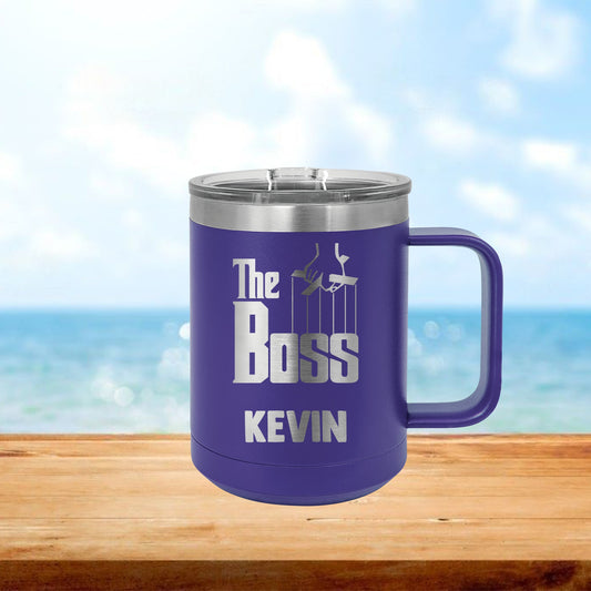 Personalized Boss Coffee Mug Tumbler - Laser Engraved