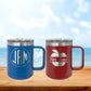 Personalized Monogram Coffee Mug Tumbler - Laser Engraved