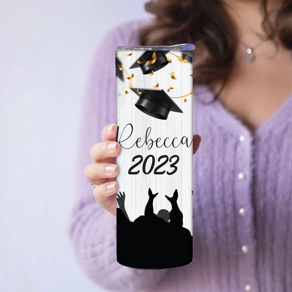 Personalized Graduation Cap Tumbler - Sublimated