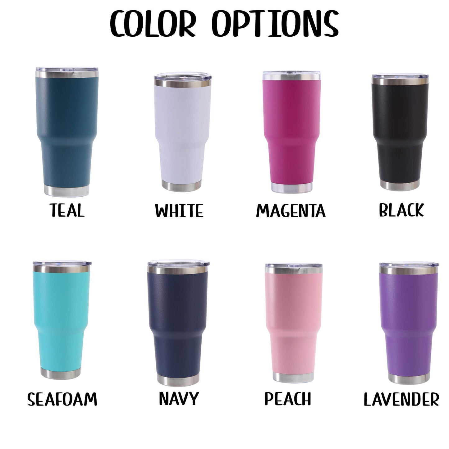 Personalized Name Travel Tumbler - Laser Engraved