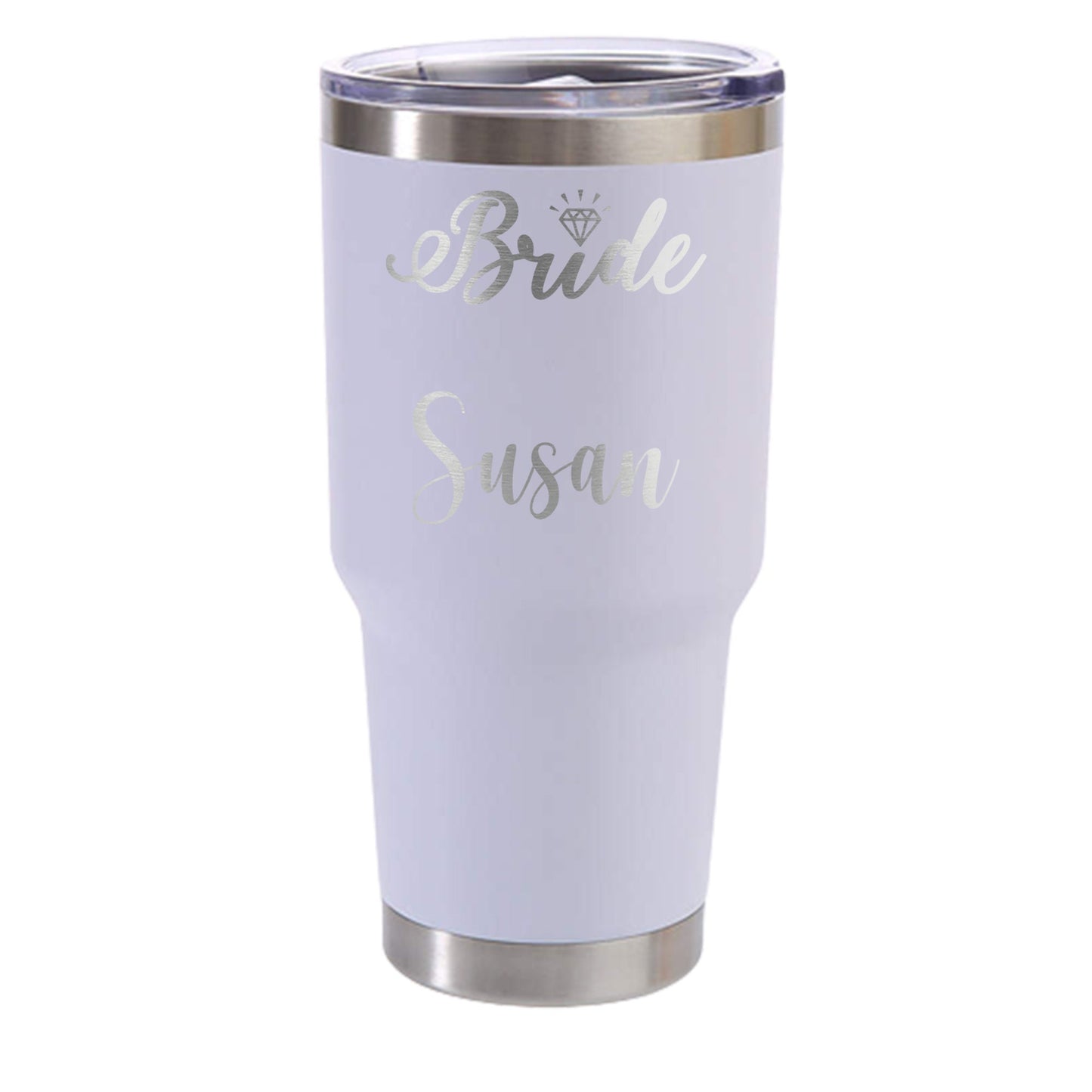 Personalized Bride Travel Tumbler - Laser Engraved