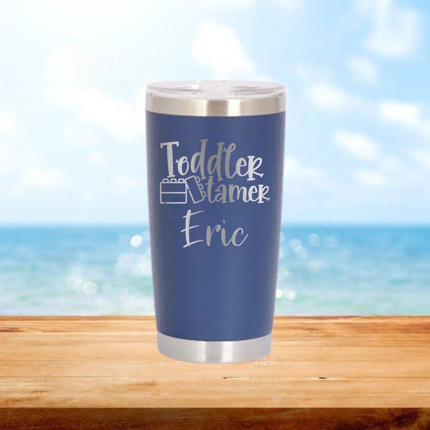 Personalized Toddler Tamer Daycare Travel Tumbler - Laser Engraved