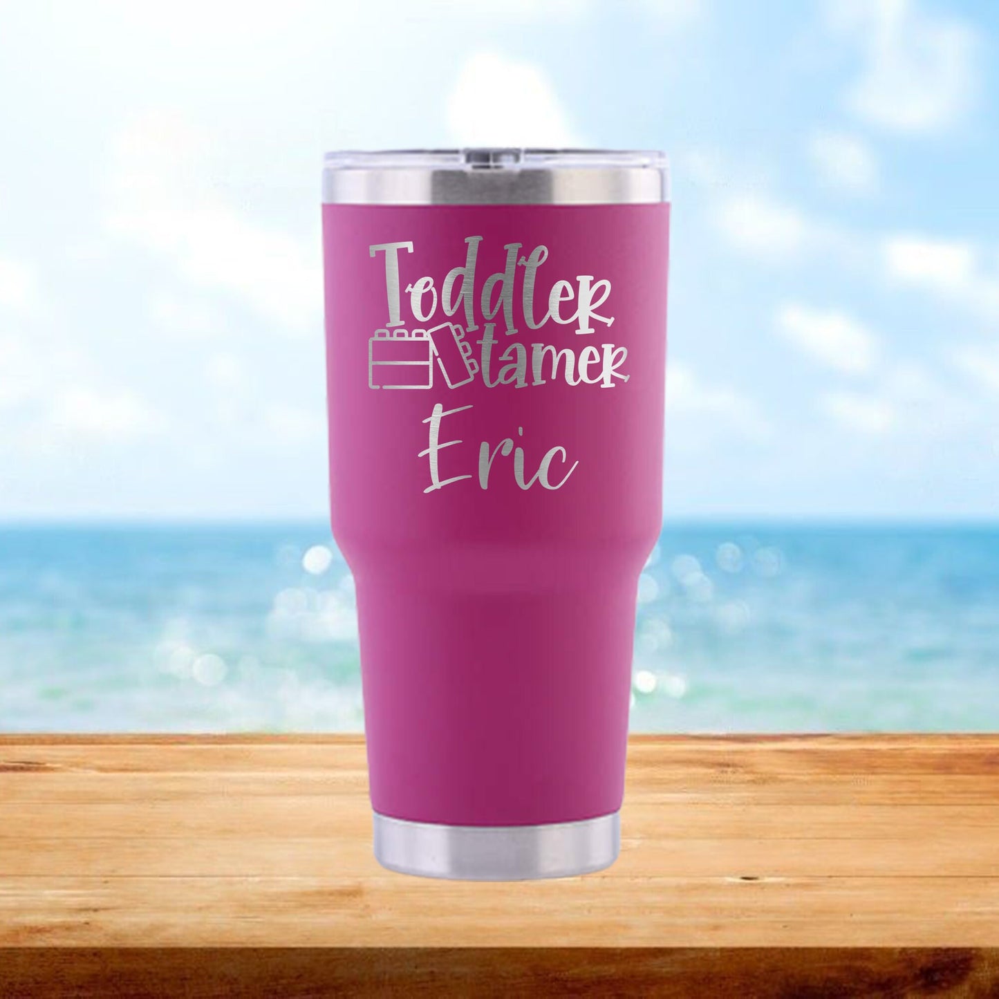 Personalized Toddler Tamer Daycare Travel Tumbler - Laser Engraved