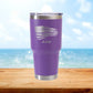 Personalized Distressed American Flag Travel Tumbler - Laser Engraved