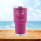 Personalized Grandma Heart Travel Tumbler - Laser Engraved